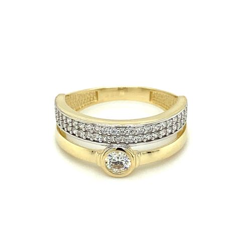 Geelgouden ring met zirkonia RDB01-2205-00