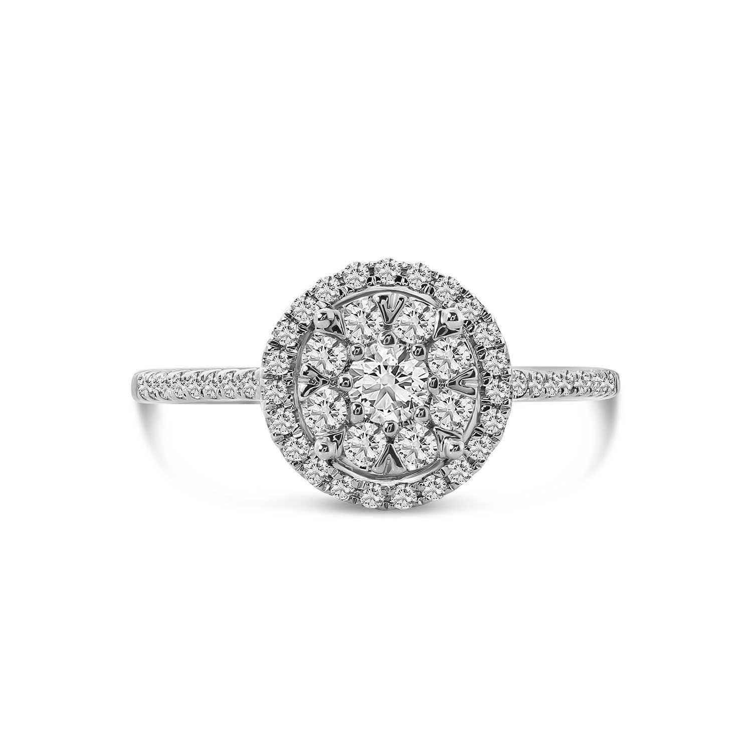 Witgouden ring met lab grown diamant R159-1092911006497-LG-W