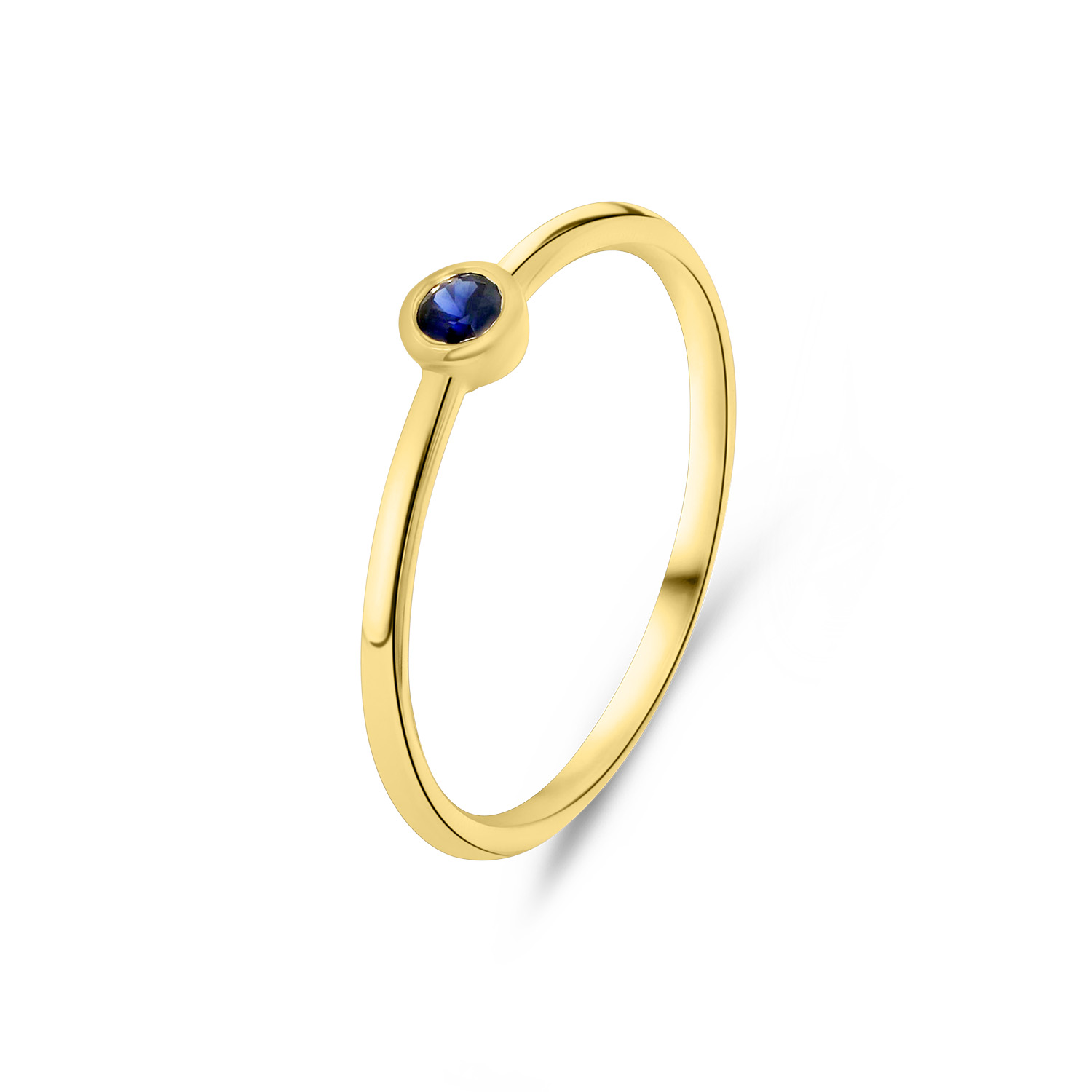 Geelgouden ring met saffier R480-RC030002-SA-Y