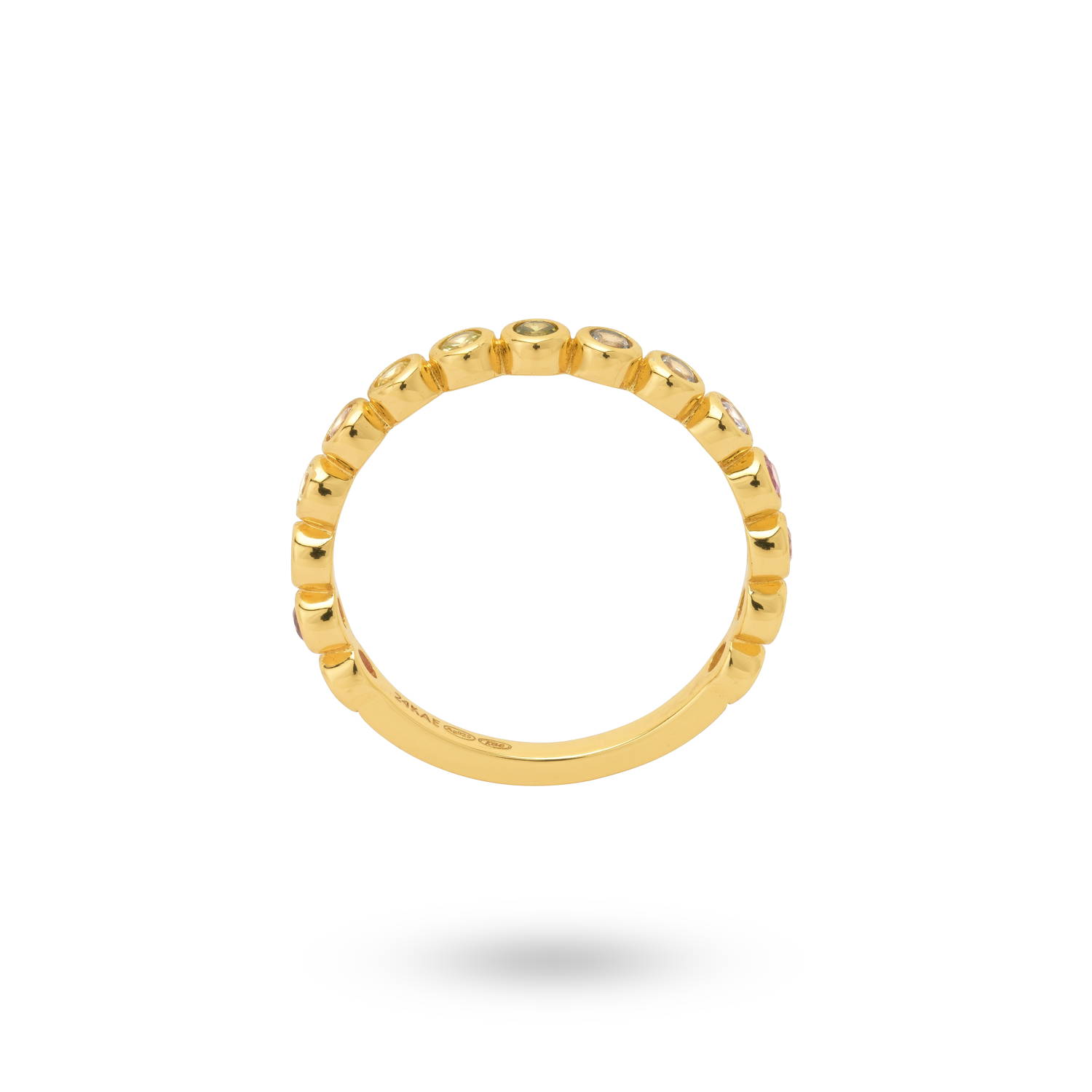 Ring met gekleurde stenen - 124157Y