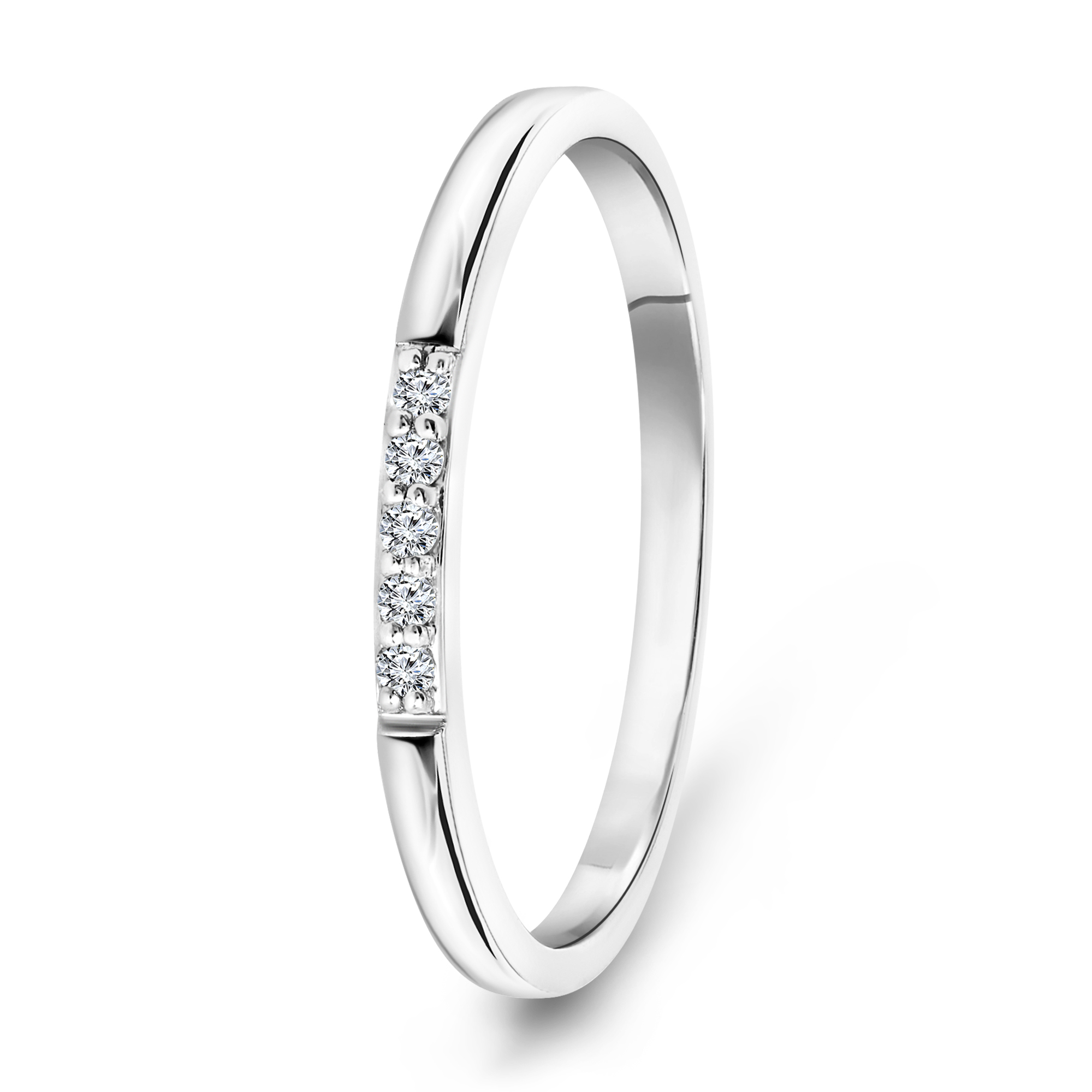Witgouden ring met diamant 73967R001