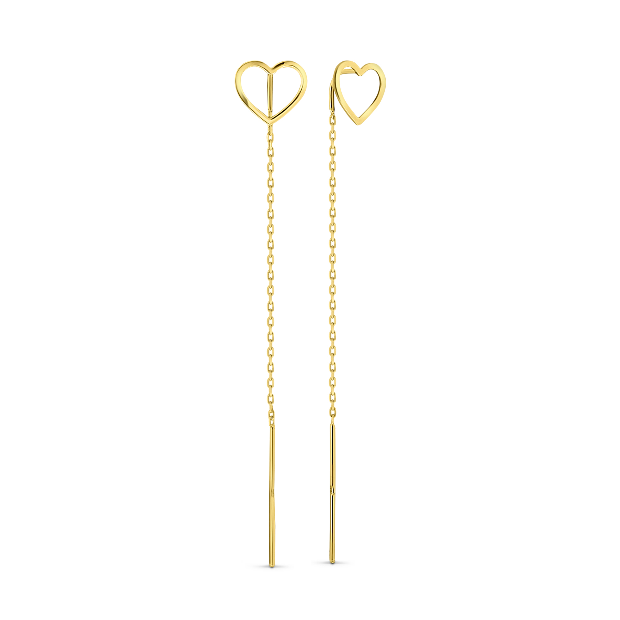Geelgouden oorhangers X5FOR6E4078-Y