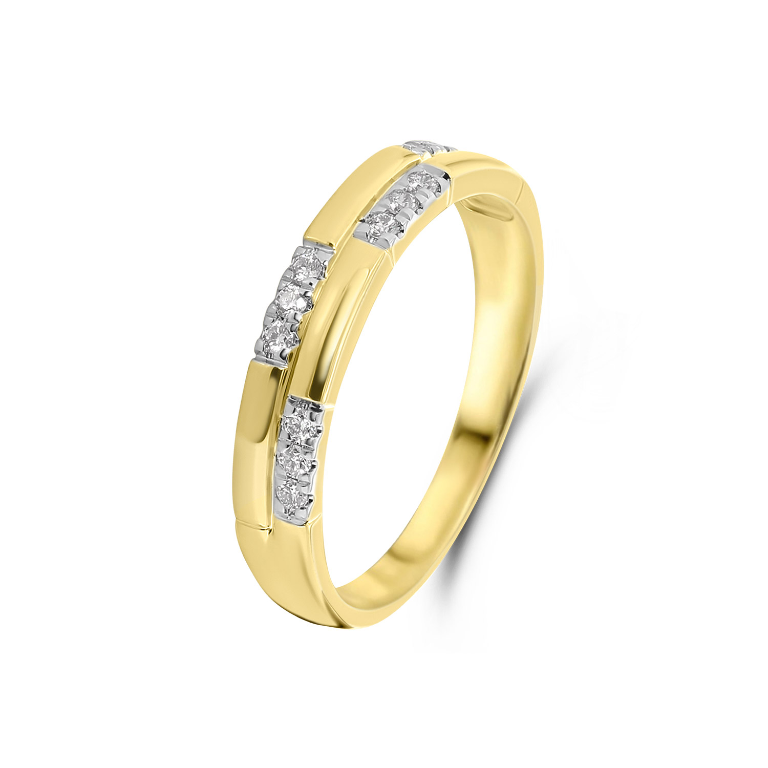 Geelgouden ring met diamanten R138-RG66431-Y