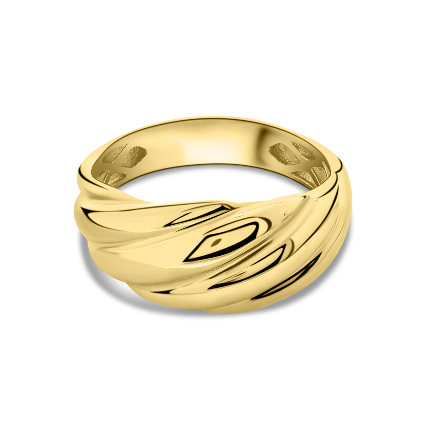 Geelgouden ring fantasie R122-FUR0124-Y