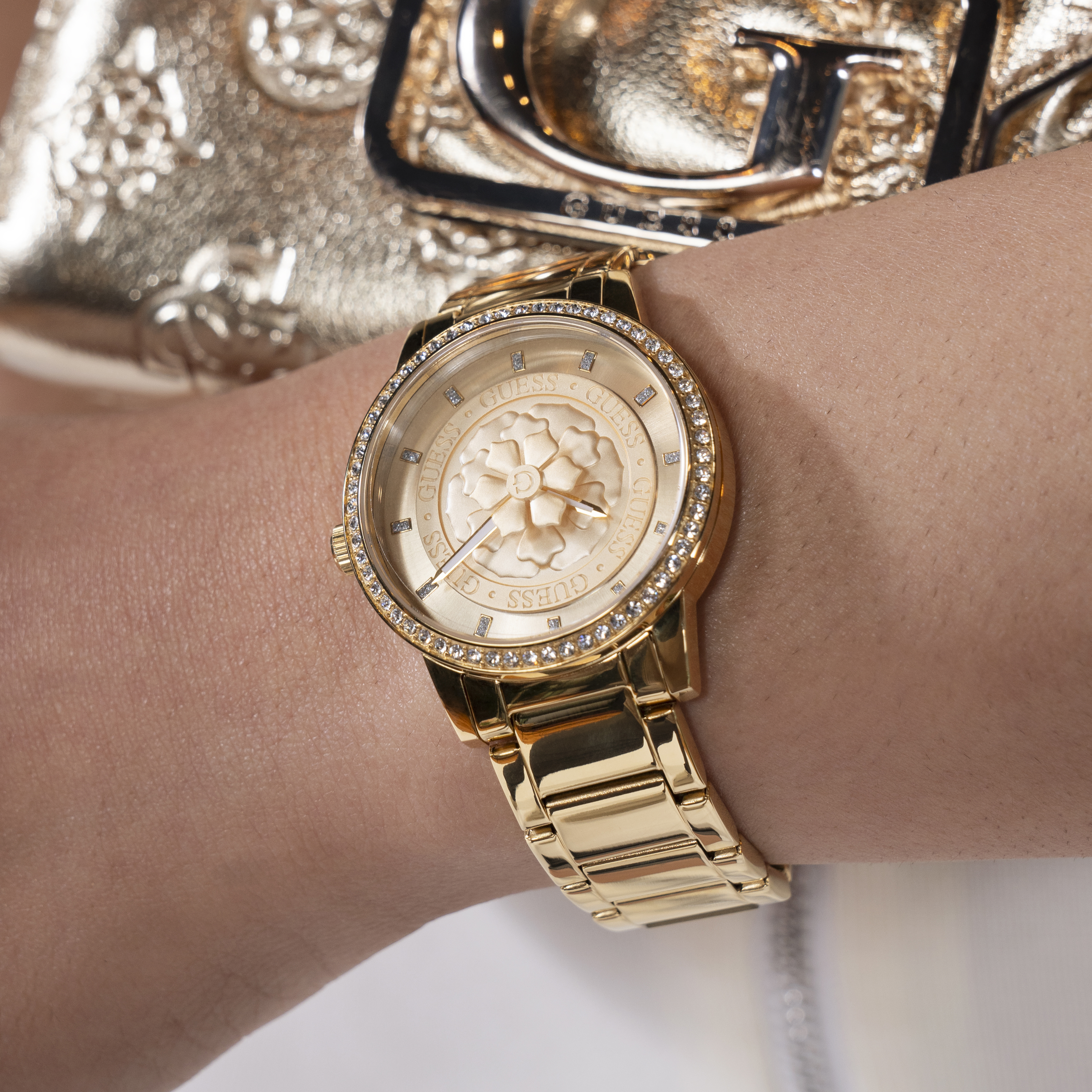 Dameshorloge Petal Goud - GW0747L2