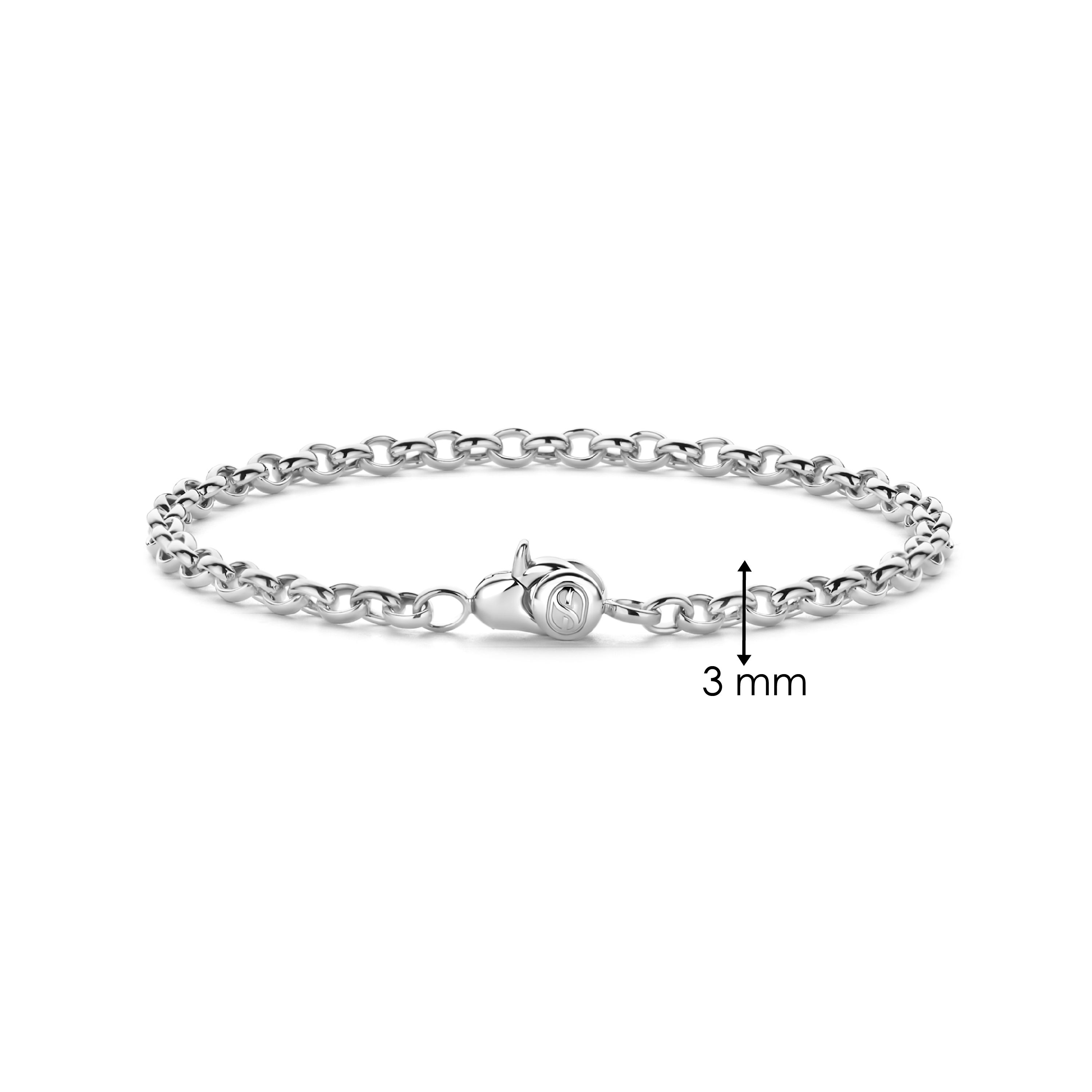 Schakelarmband sterling zilver - 23068SI