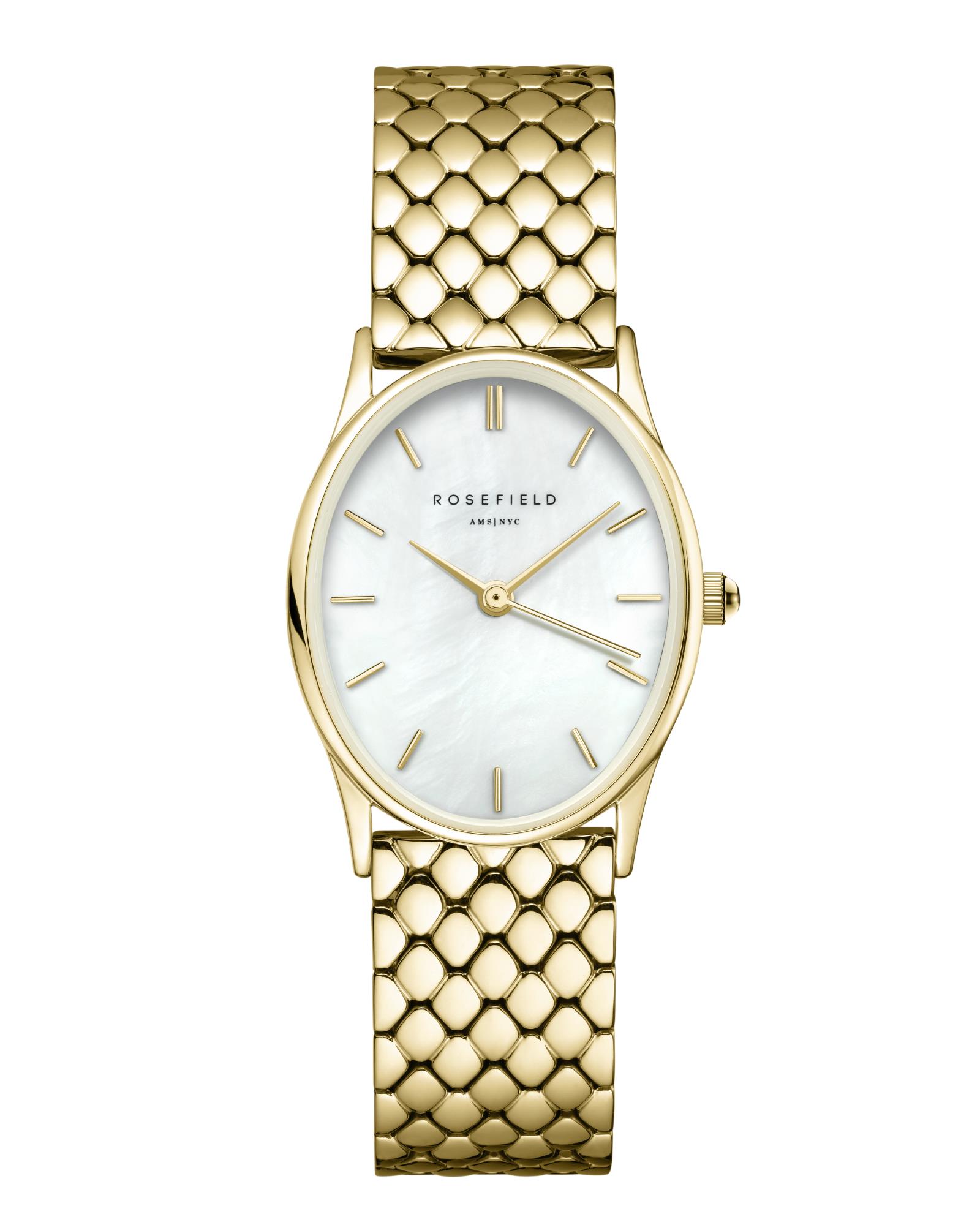Dameshorloge The Oval White Quartz 24 x 29 mm OWGSG-OV01