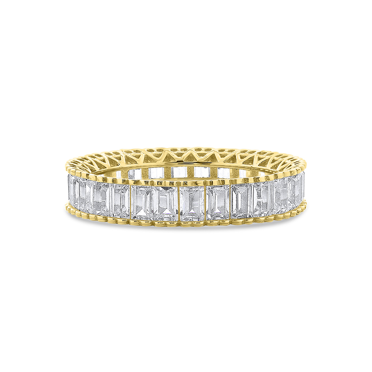 Geelgouden eternity ring met zirkonia R122-I8CR5793-FCZ-Y