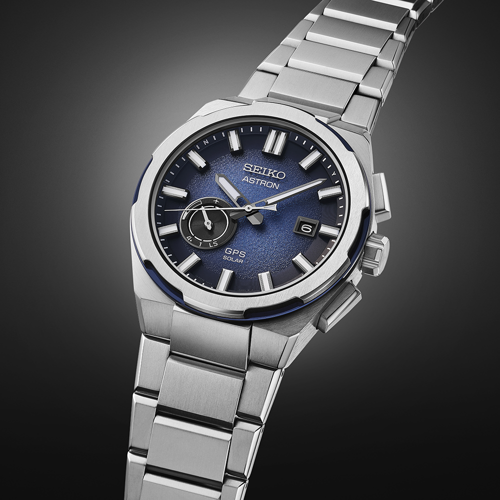 Herenhorloge Astron GPS Solar Titanium Blauw - SSJ023J1