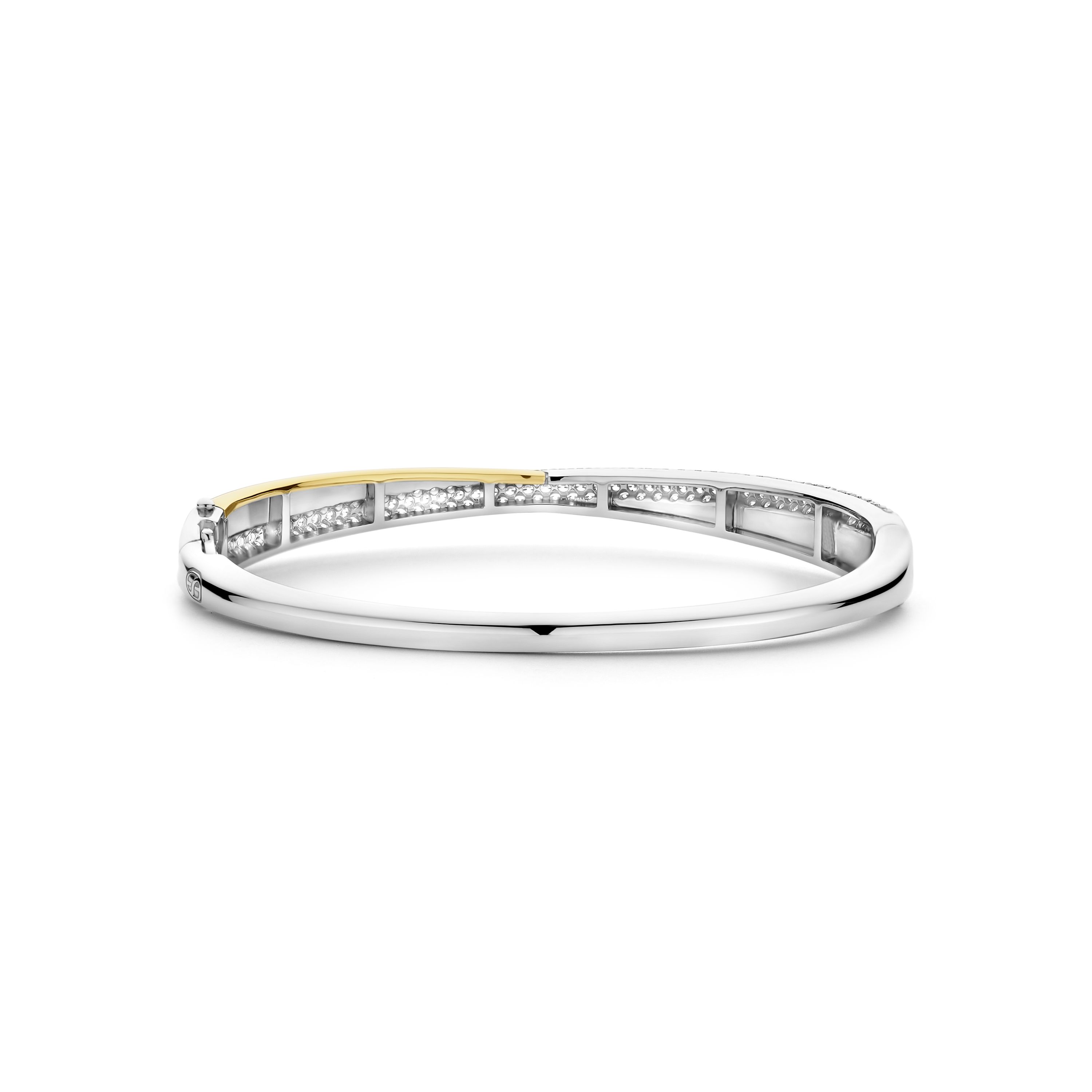 Bangle gold plated met zirkonia - 23071ZY