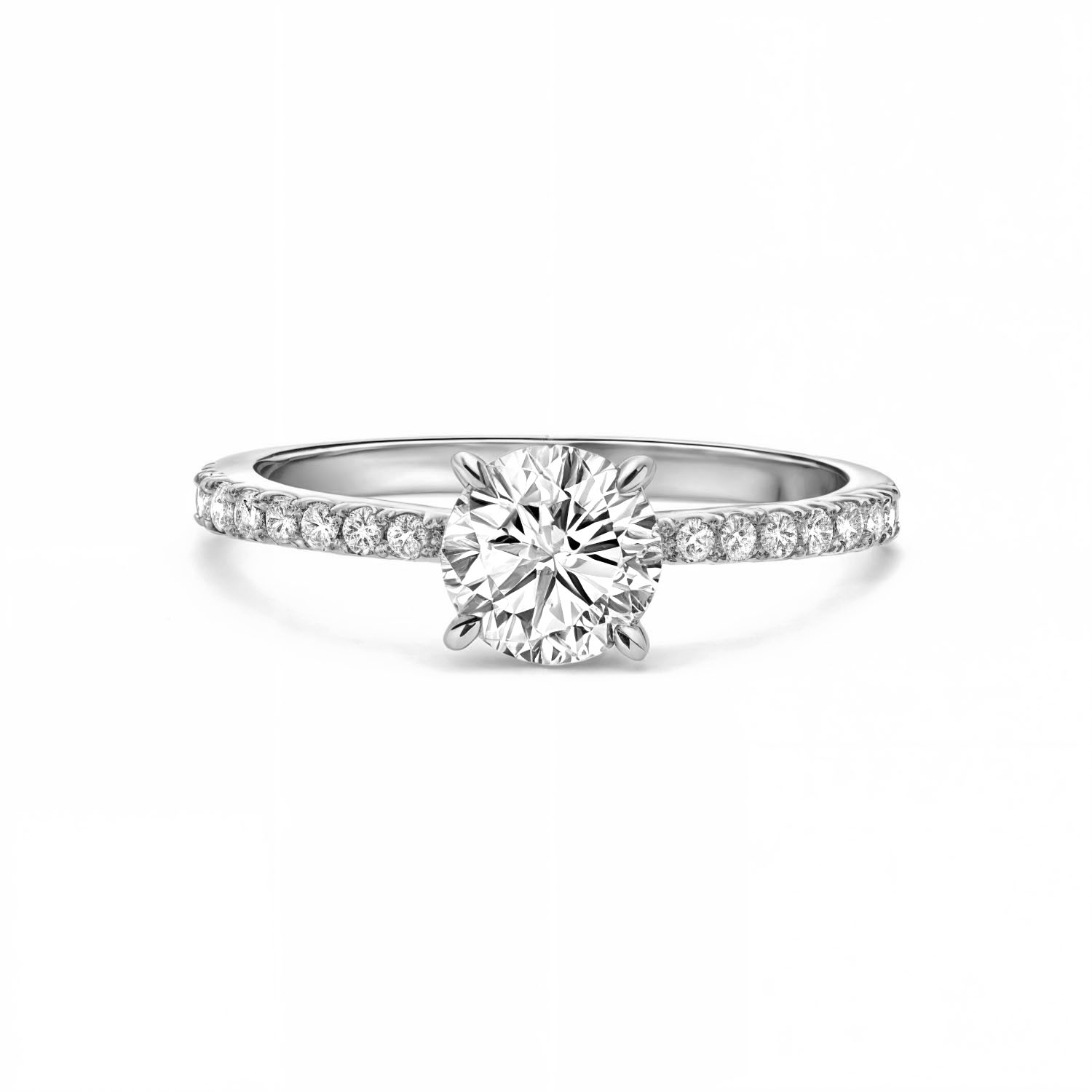 Witgouden ring met lab grown diamant R159-MLN0491-LG-100-W