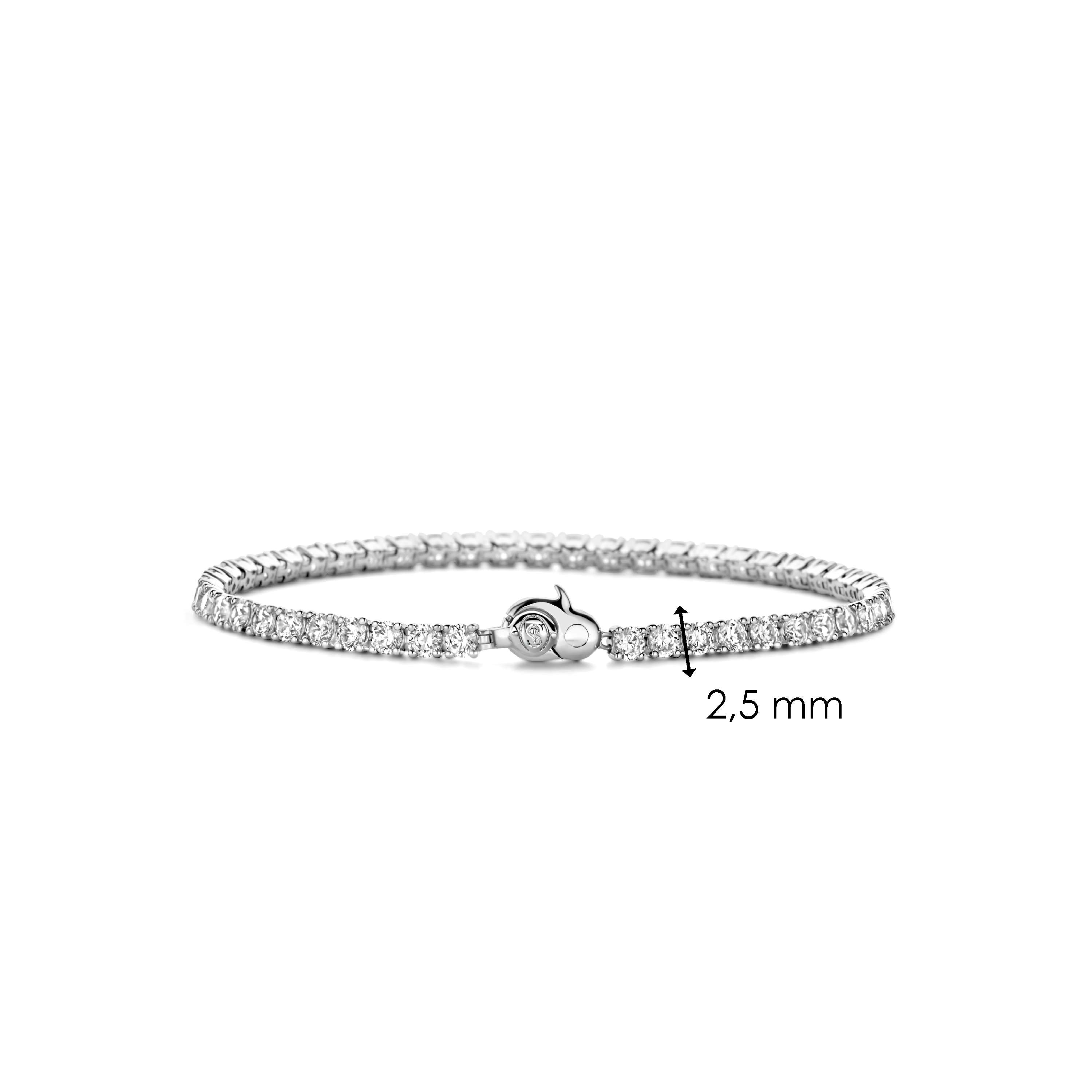 Tennisarmband van sterling zilver met zirkonia 2995ZI Tennisarmband van sterling zilver met zirkonia 2995ZI