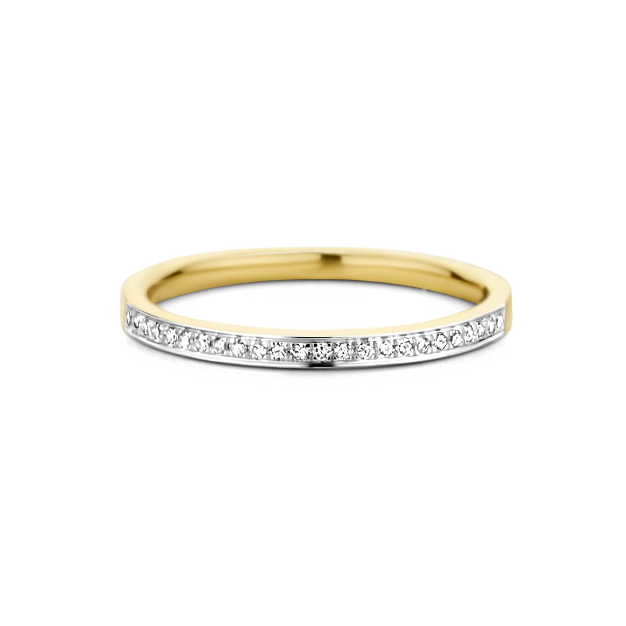 Geelgouden ring met diamant 63871R001