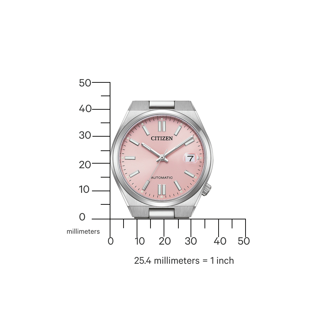 Herenhorloge Tsuyosa Automatic Roze - NJ0200-50Z