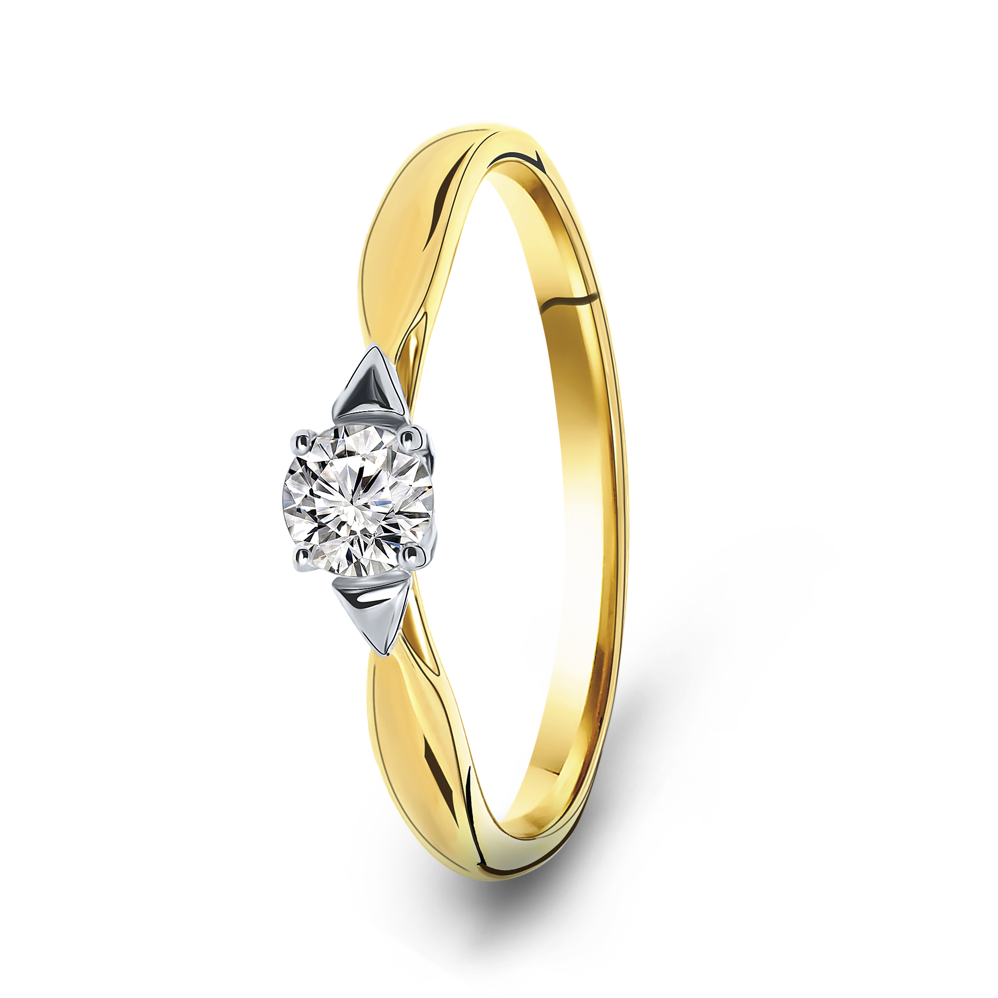 Gouden ring met zirkonia 59995-Z