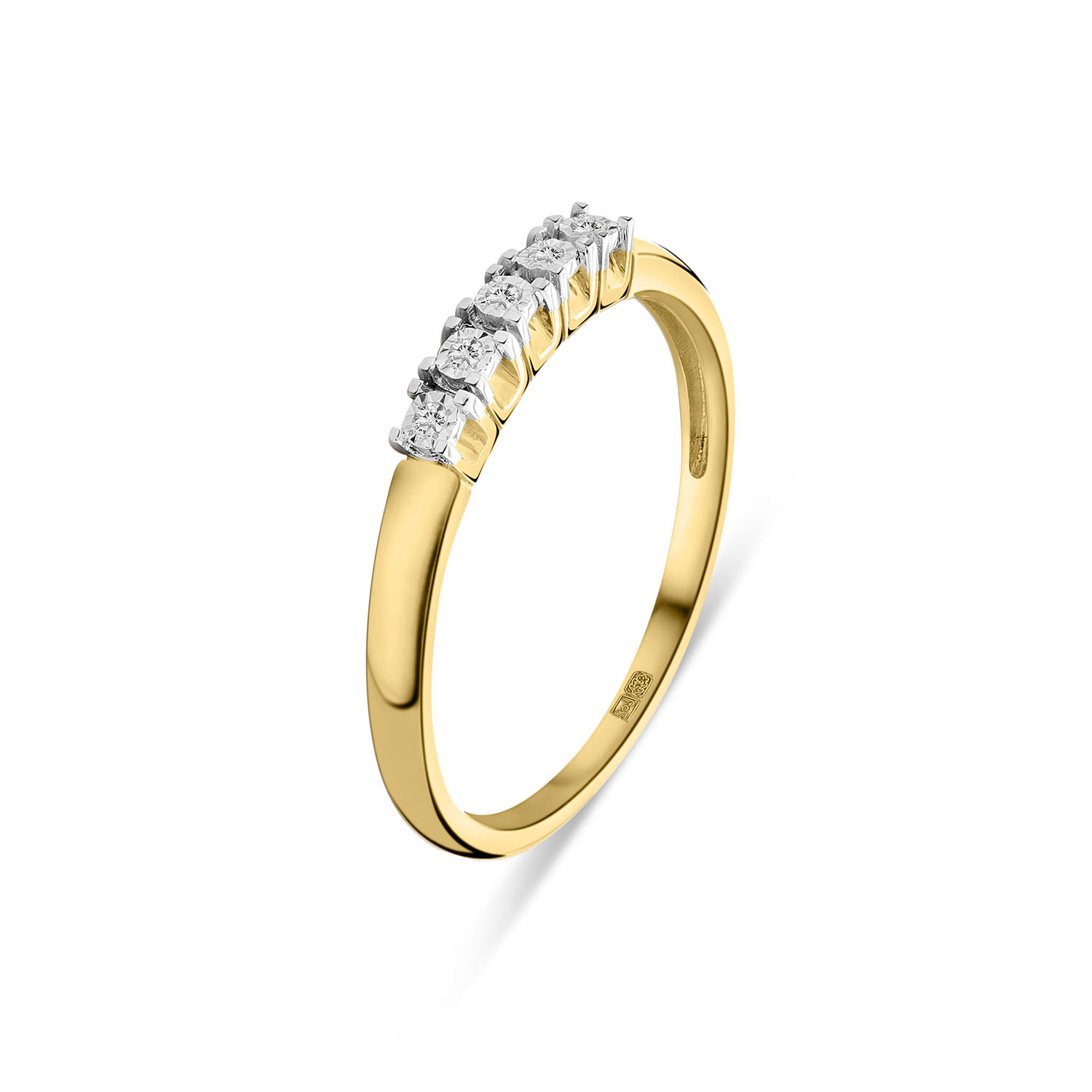Robijn goud gouden ring in 14 karaat goud 0,04 ct Robijn goud gouden ring in 14 karaat goud 0,04 ct