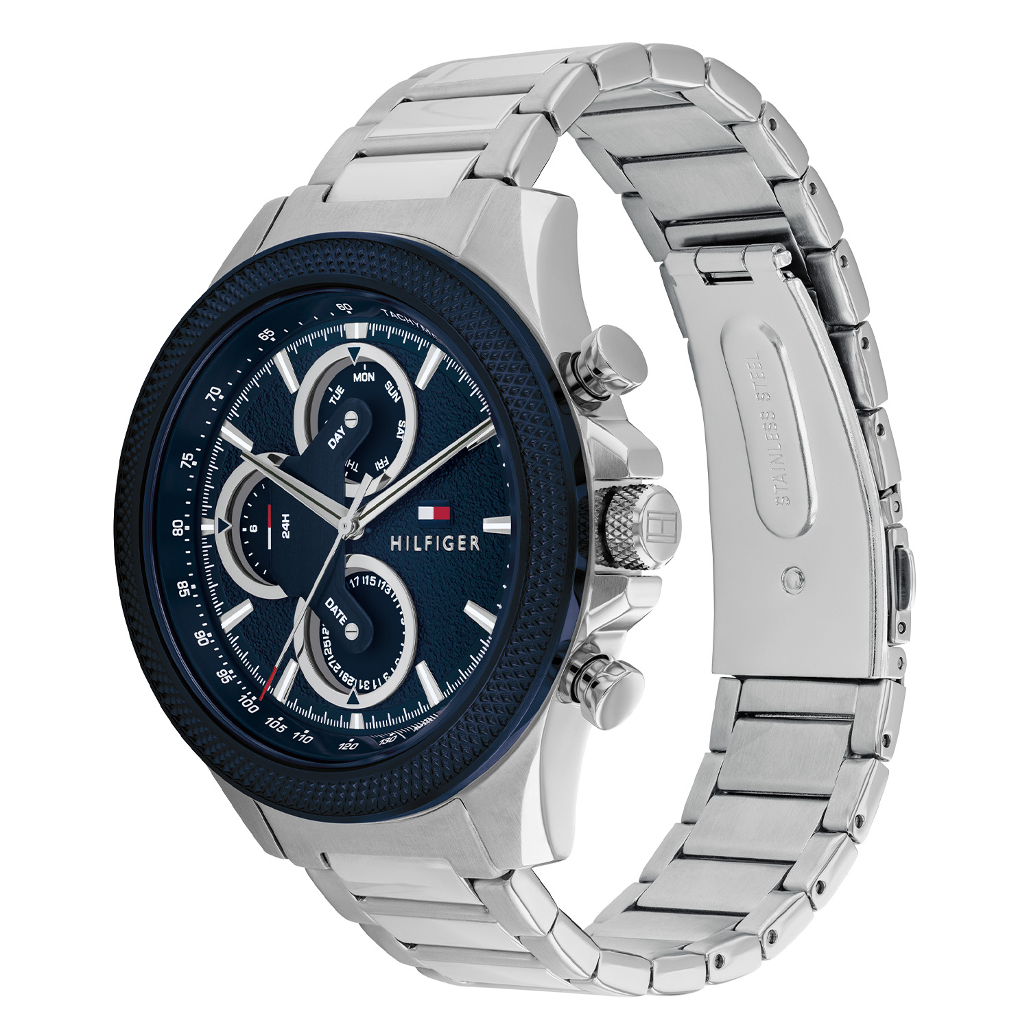 Herenhorloge Clark zilverkleurig / Blauw - TH1792080