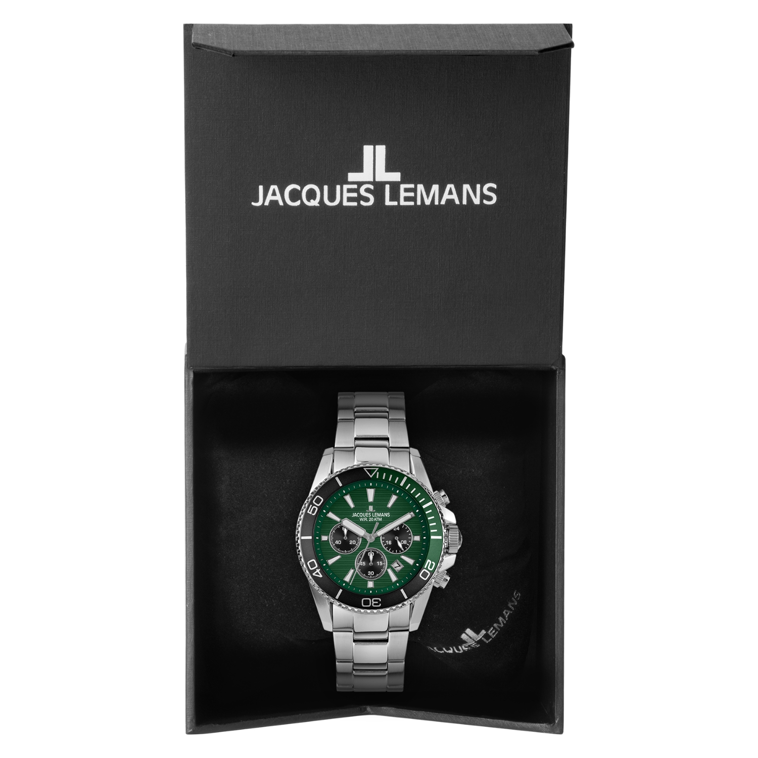 Herenhorloge Liverpool Diver Chronograph Green - 1-2206I