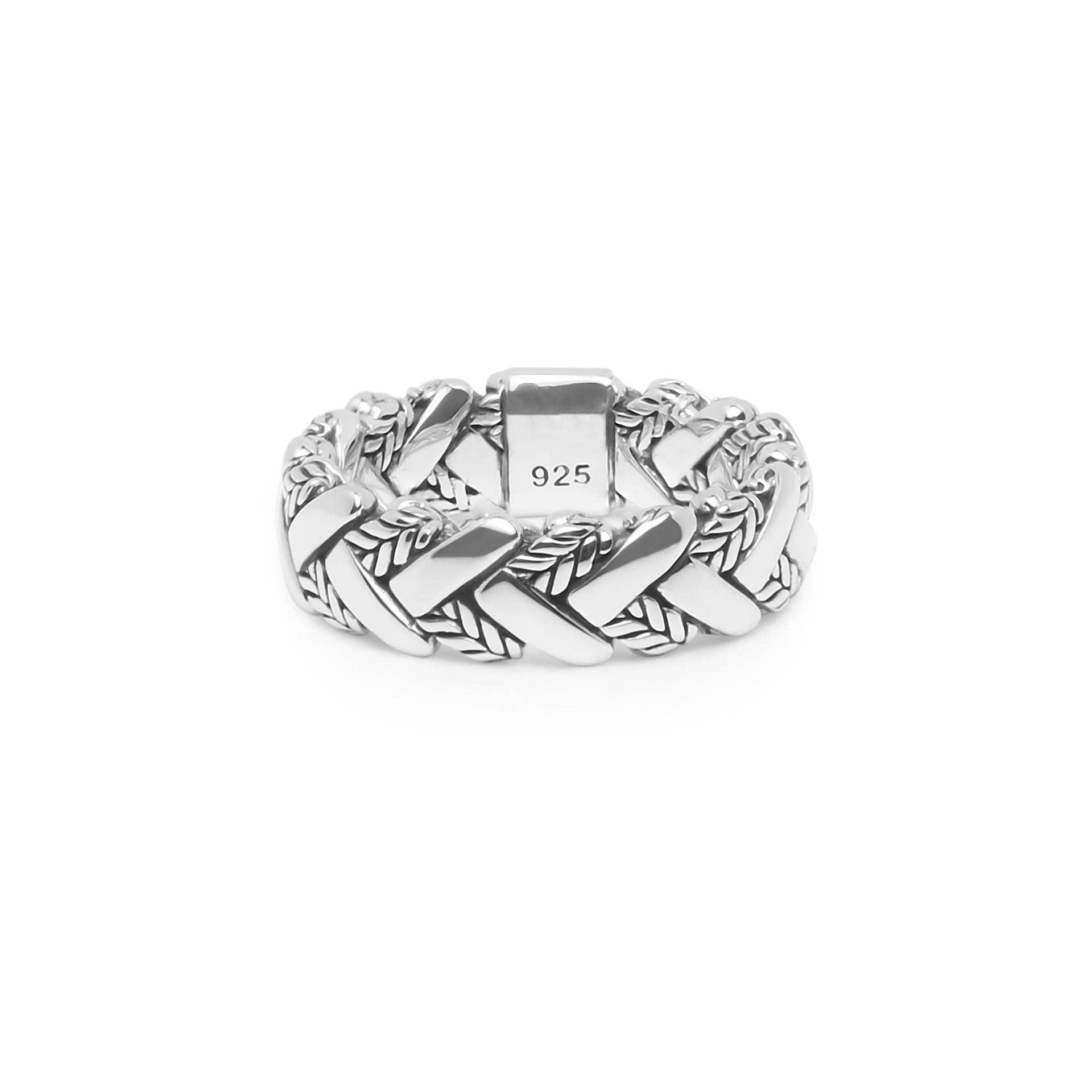 Ring George Textuur van sterling zilver 617