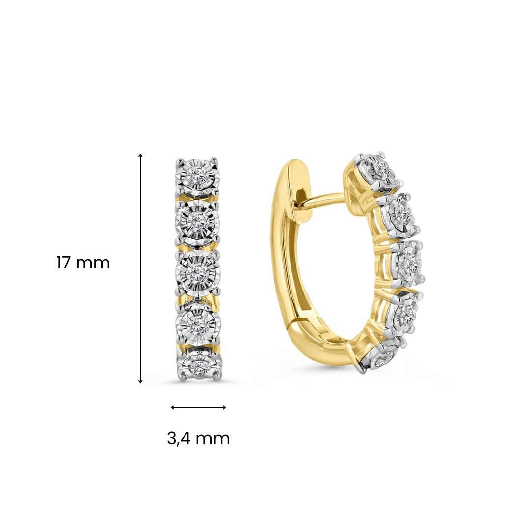 Geelgouden diamanten oorringen E480-EG010122ADI-YW