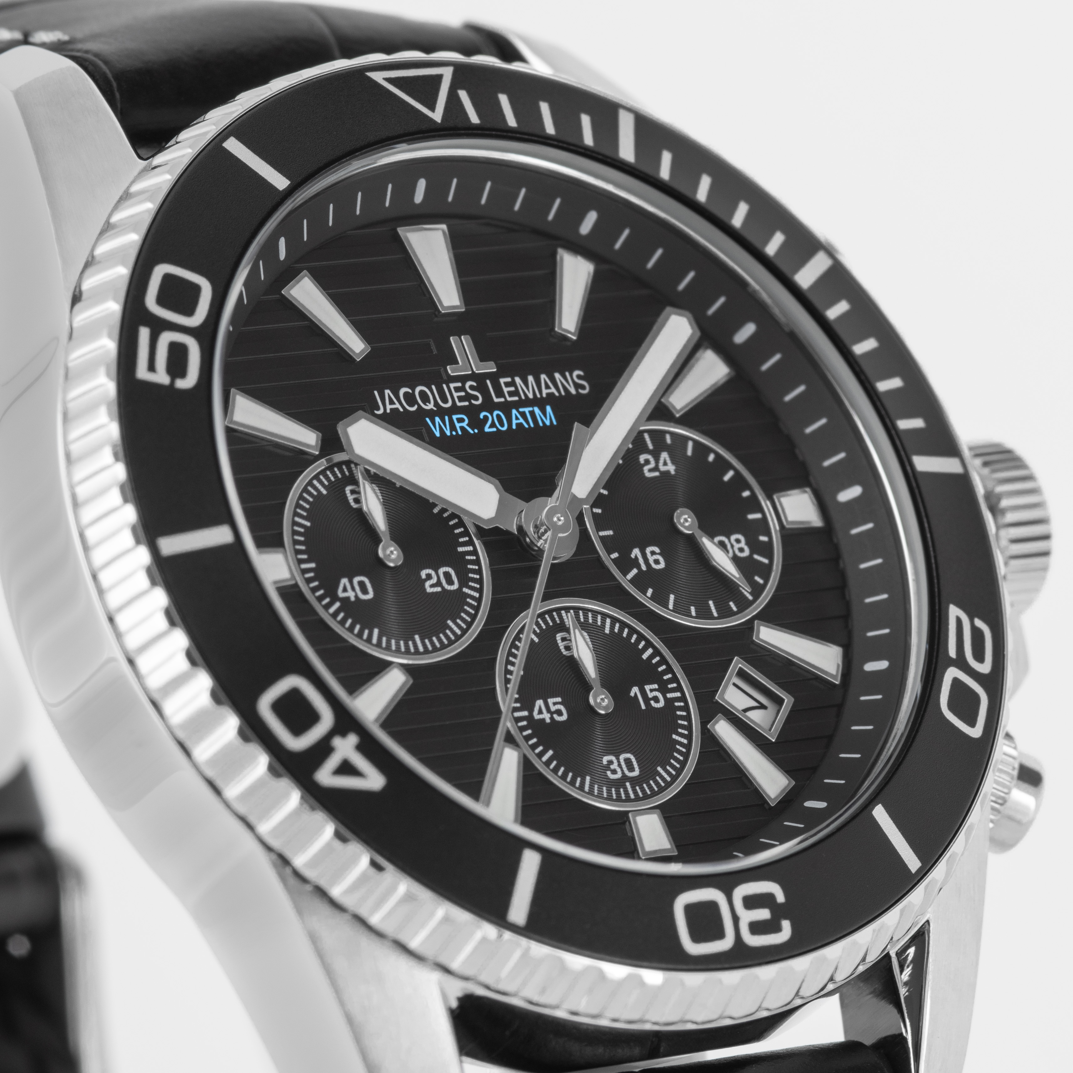Herenhorloge Liverpool Diver Chronograph Black - 1-2206A