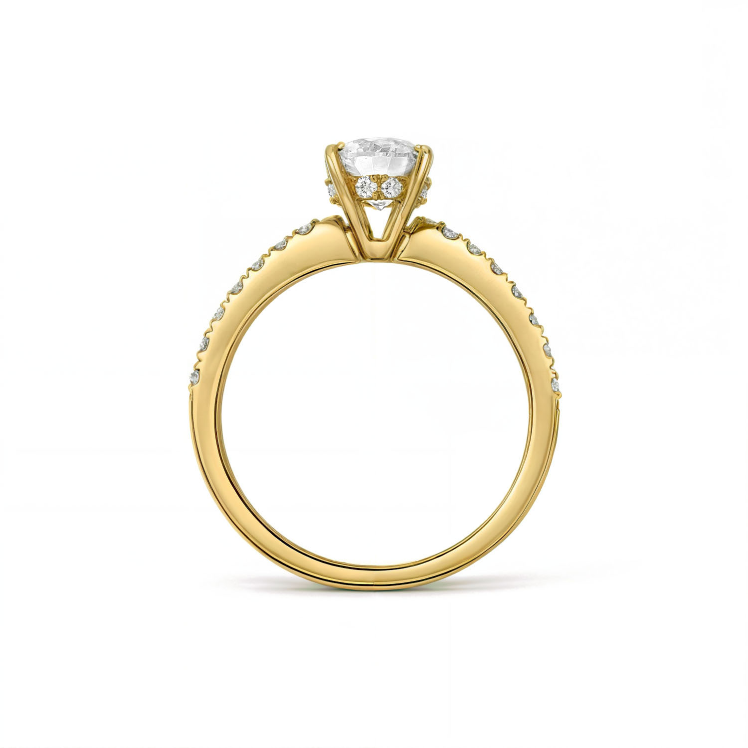 Geelgouden ring met Lab grown diamant R159-MLN0491-LG-100-Y