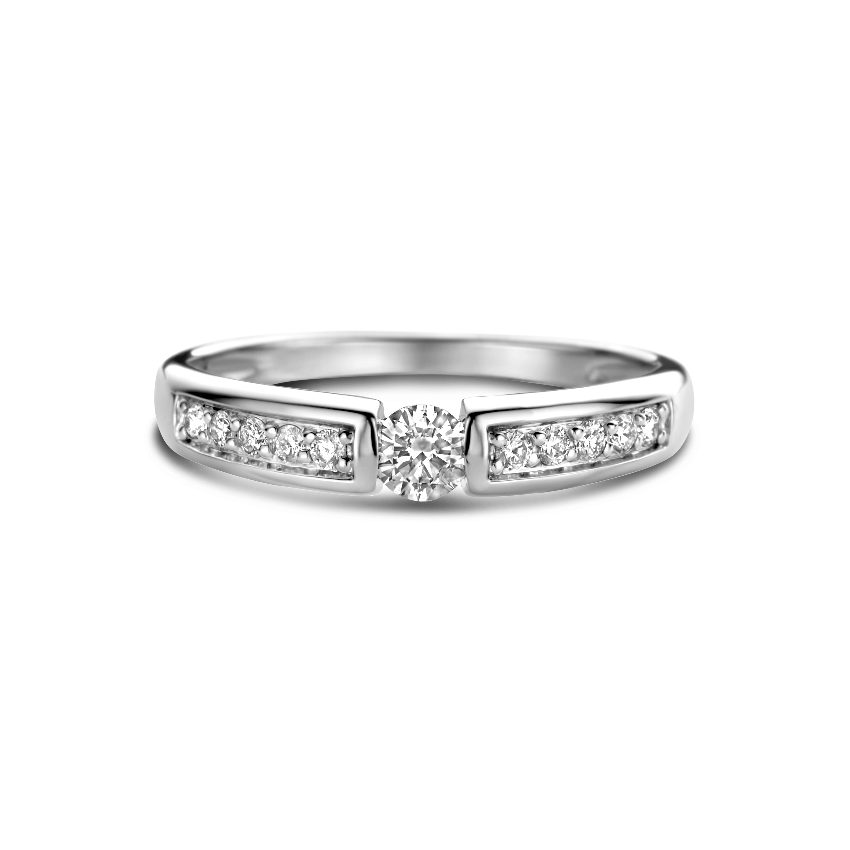 Witgouden ring met diamant R03-SL19-020-G2