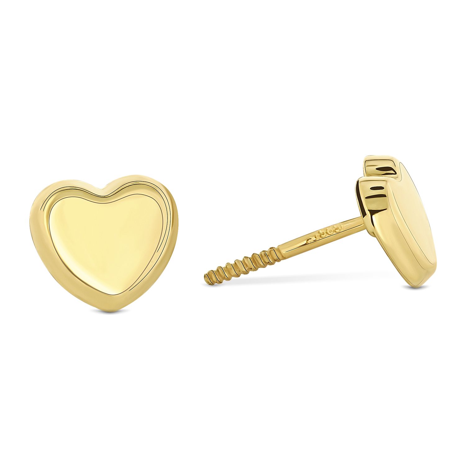 Siebel - Oorknoppen Hart van geelgoud by Nikki