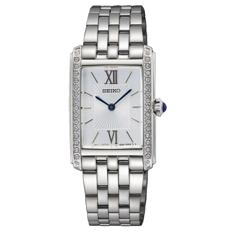 BOSS Drie Hand Quartz Beweging Horloge voor Vrouwen Dubbele B Dressy Collectie met Zilveren Roestvrij Stalen Armband - 1502793, Zilver Wit, Eén maat