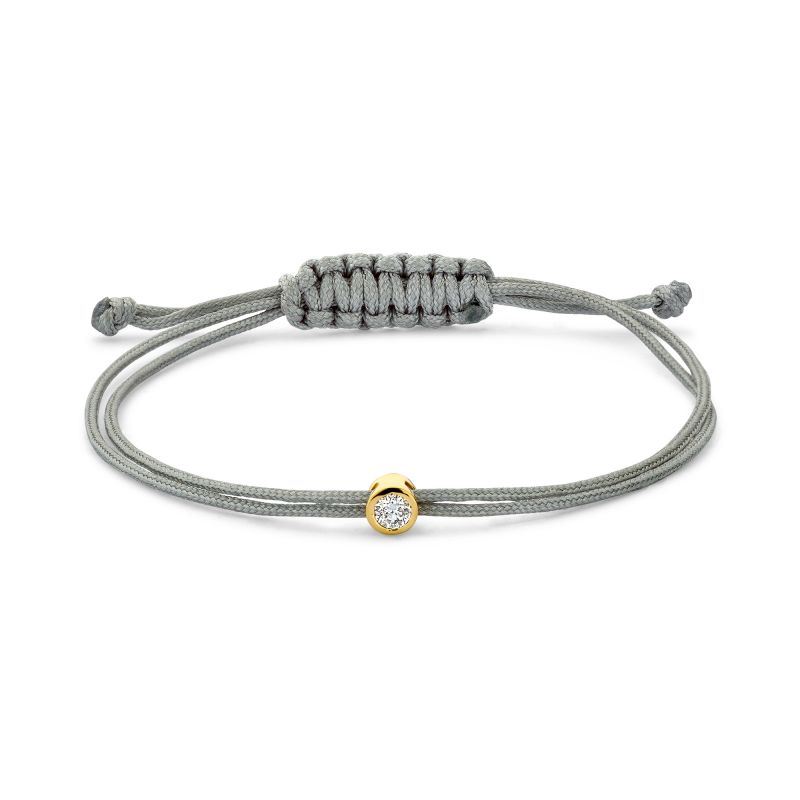 COAI Leren armband voor dames met kristallen parels