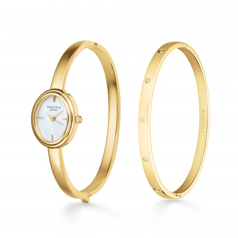 Rosefield The Bowery Dames Horloge - Zilver Grijs 38mm - BWGS-B10